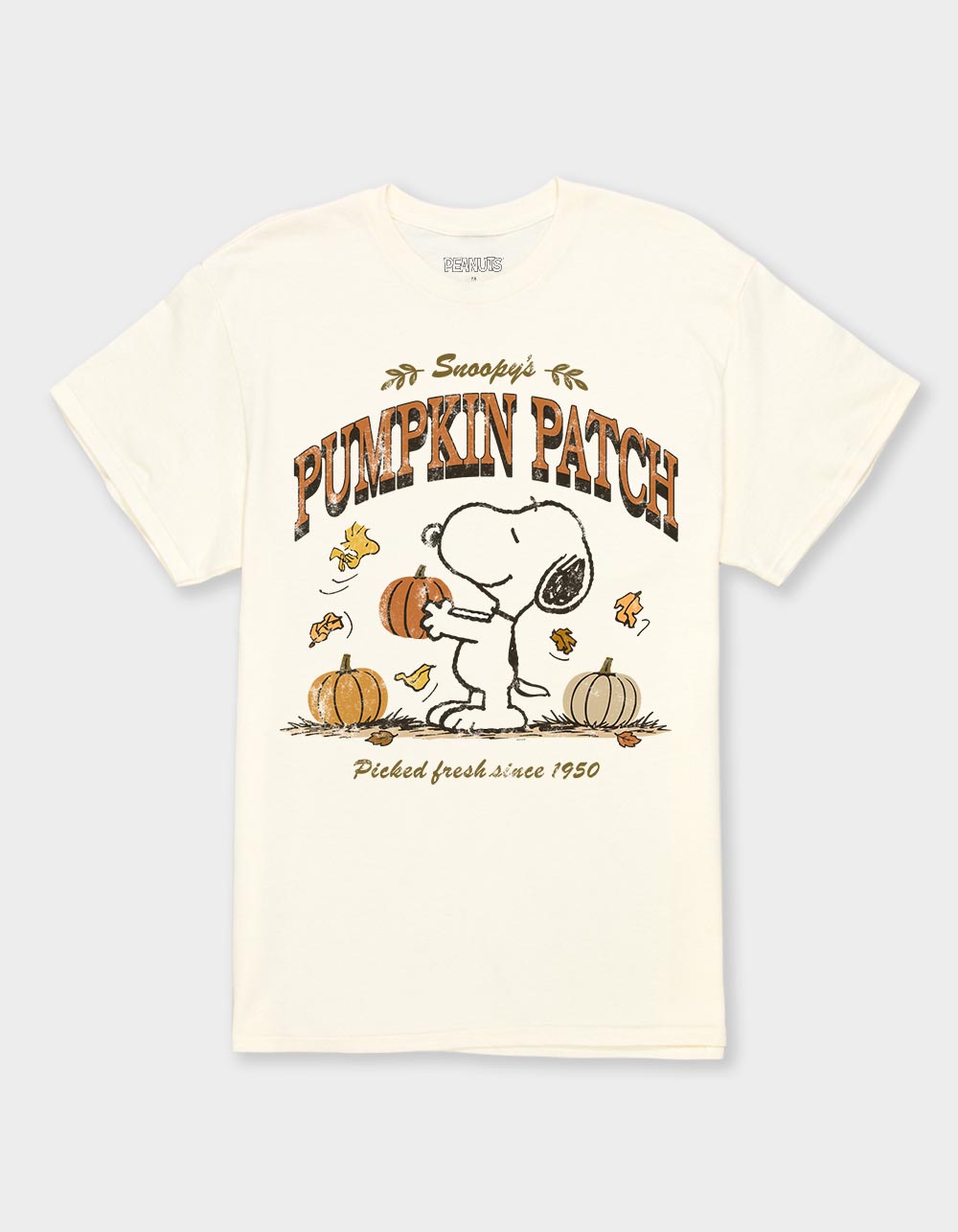 PEANUTS Snoopy's Pumpkin Patch Unisex Tee - OFF WHITE