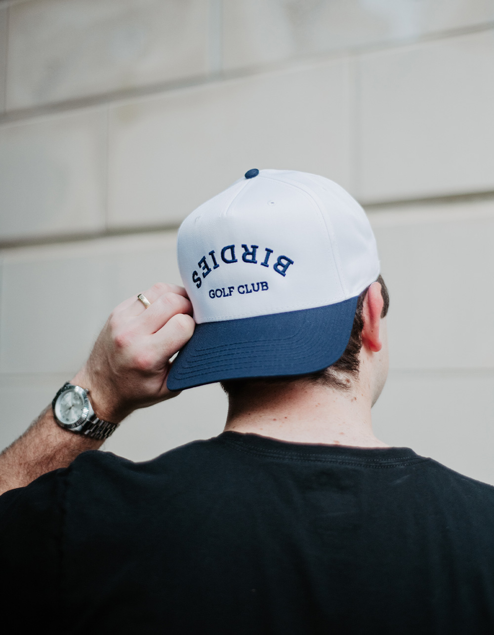 KATYDID Birdies Golf Club Upside Down Mens Hat - NAVY