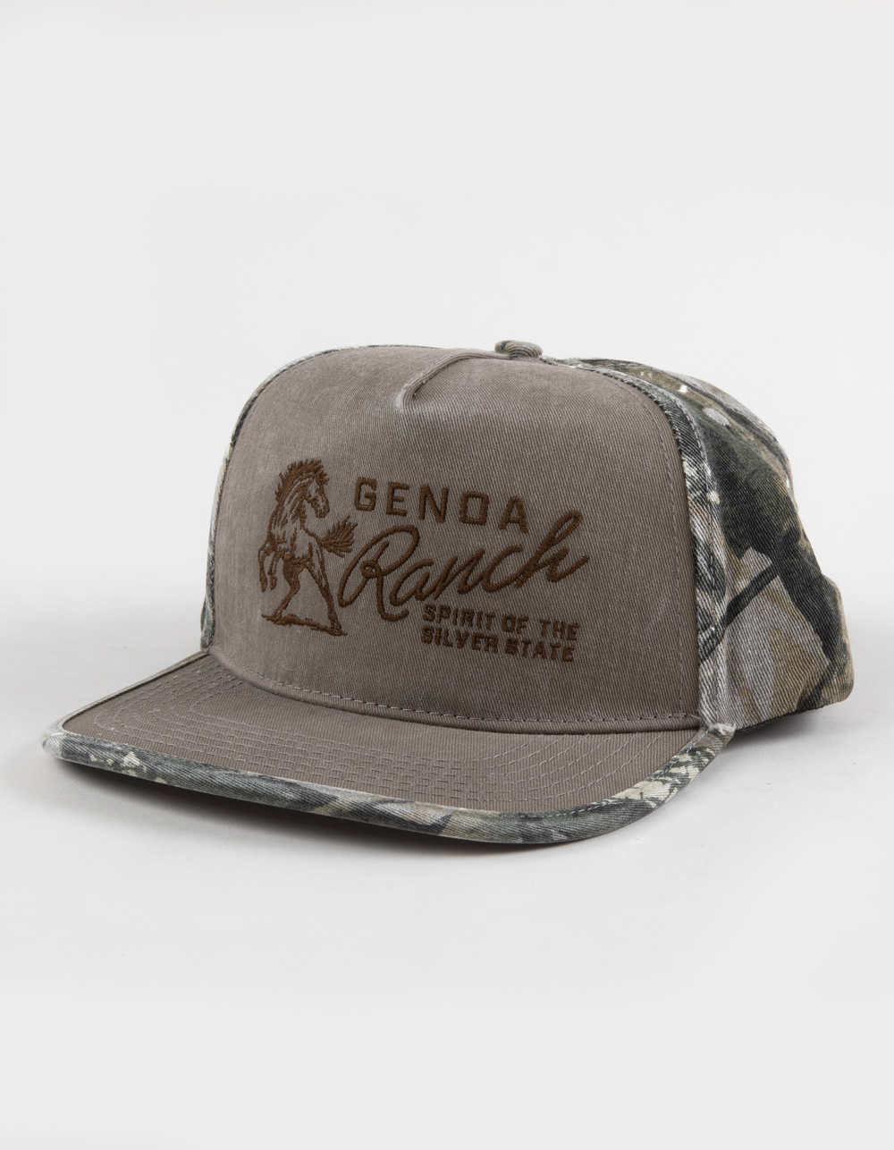 Genoa Ranch Two Tone Snapback Hat - GRAY COMBO