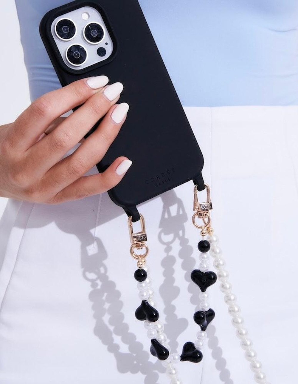 CORDEE CASES Paris iPhone 7/8/SE Chain Set - BLACK