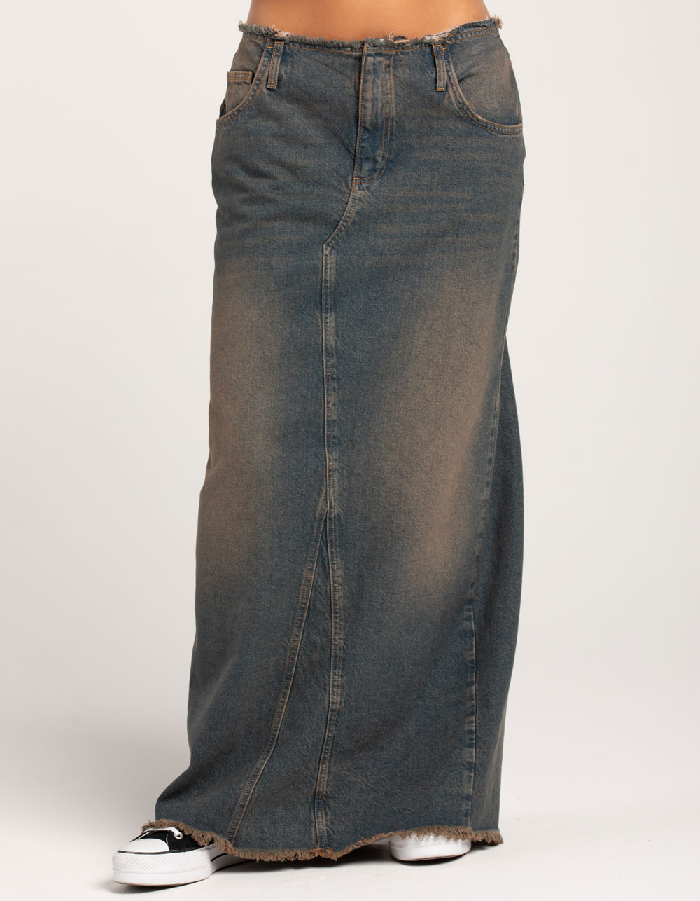 BDG Urban Outfitters Frankie Womens Maxi Denim Skirt - DENIM | Tillys