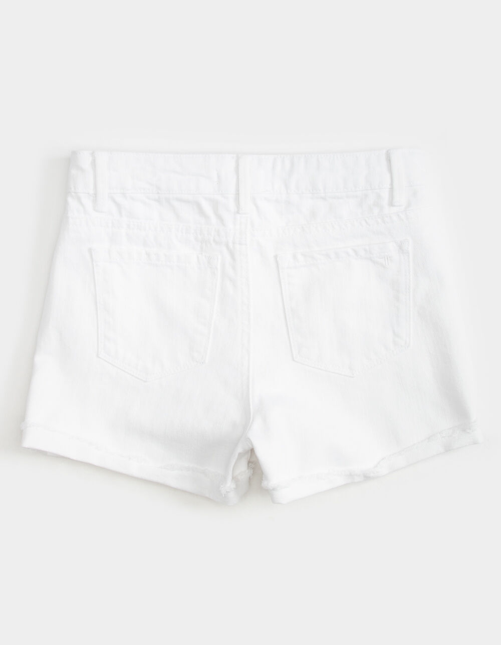 TRACTR High Waist Weekender Girls Denim Shorts - WHITE | Tillys