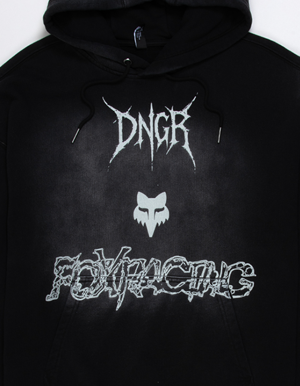 FOX DNGR 195 Mens Hoodie - WASHED BLACK