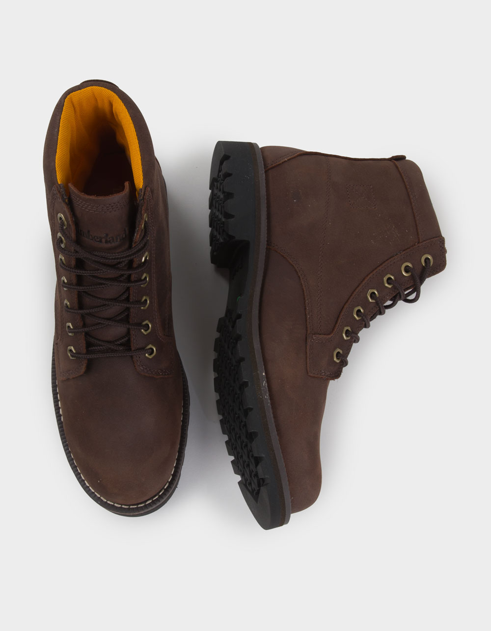 TIMBERLAND Redwood Falls Mens Lace-Up Waterproof Boots - DARK BROWN