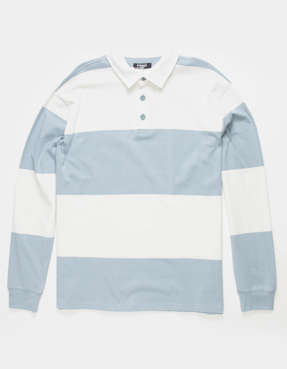 RSQ Mens Classic Rugby Shirt - BLUE/WHT | Tillys