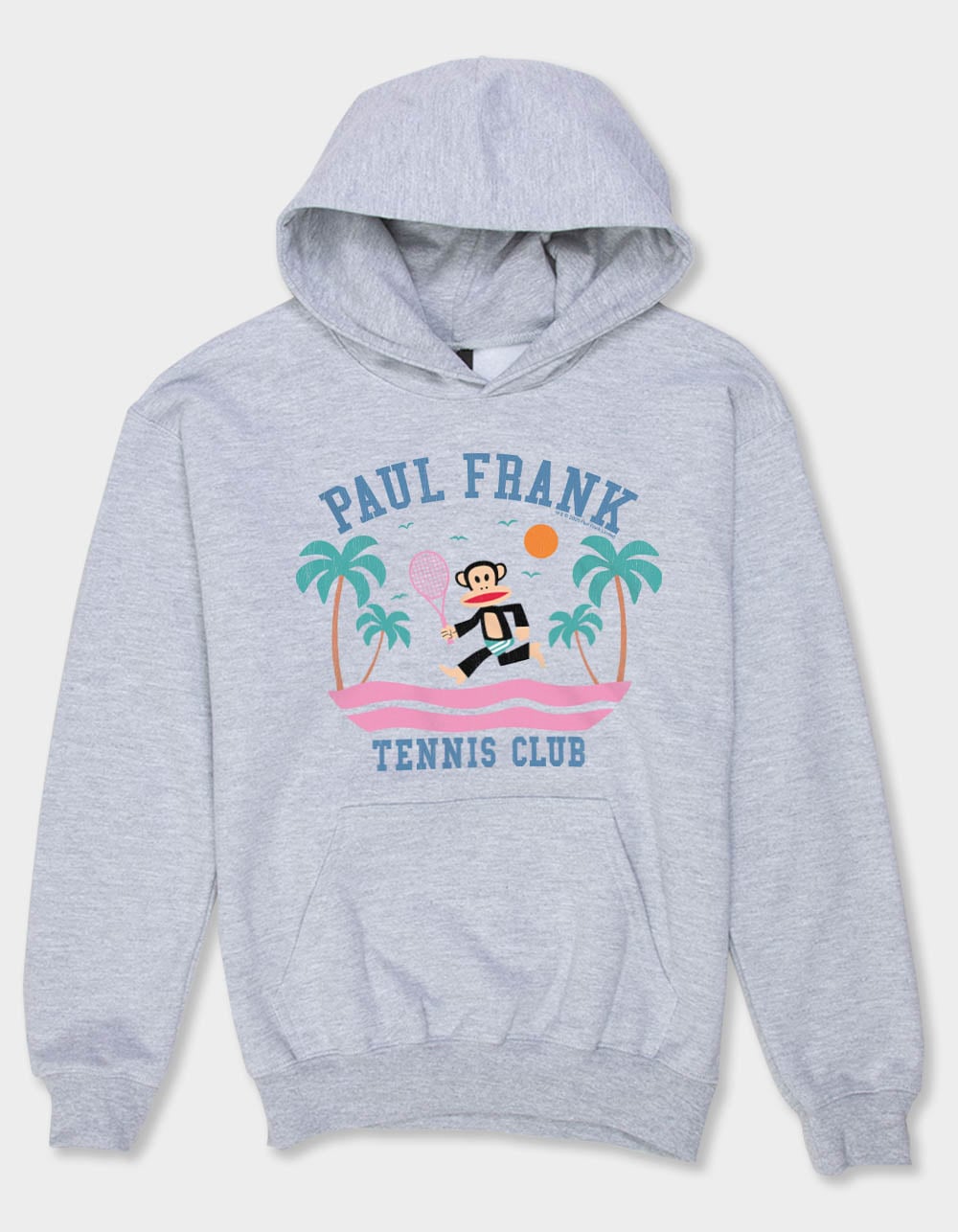 PAUL FRANK Tennis Club Girls Hoodie - HEATHER GRAY