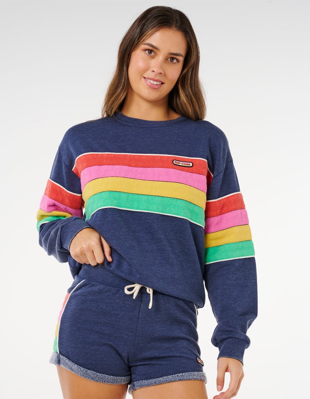 RIP CURL Surf Revival Womens Fleece Shorts - NAVY