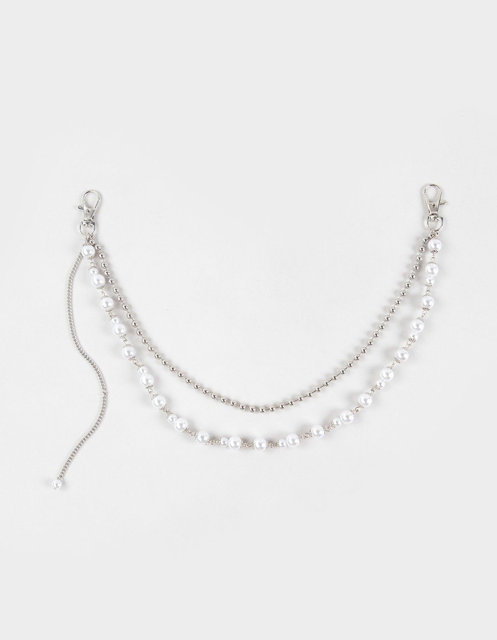FULL TILT Pearl Wallet Chain - SILVER