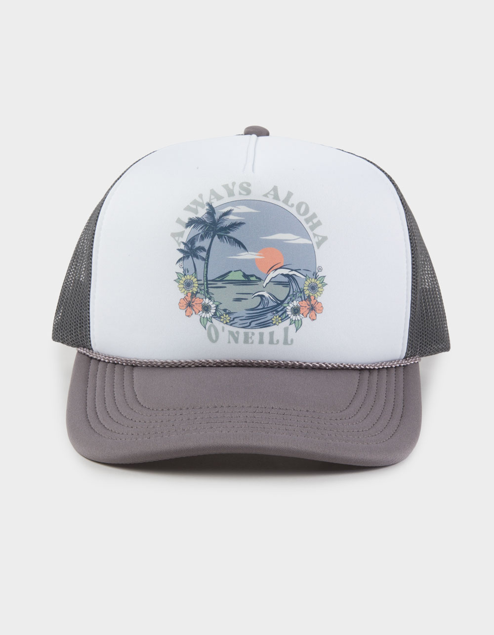 O'NEILL Arlie Hi Womens Trucker Hat - GRAY COMBO