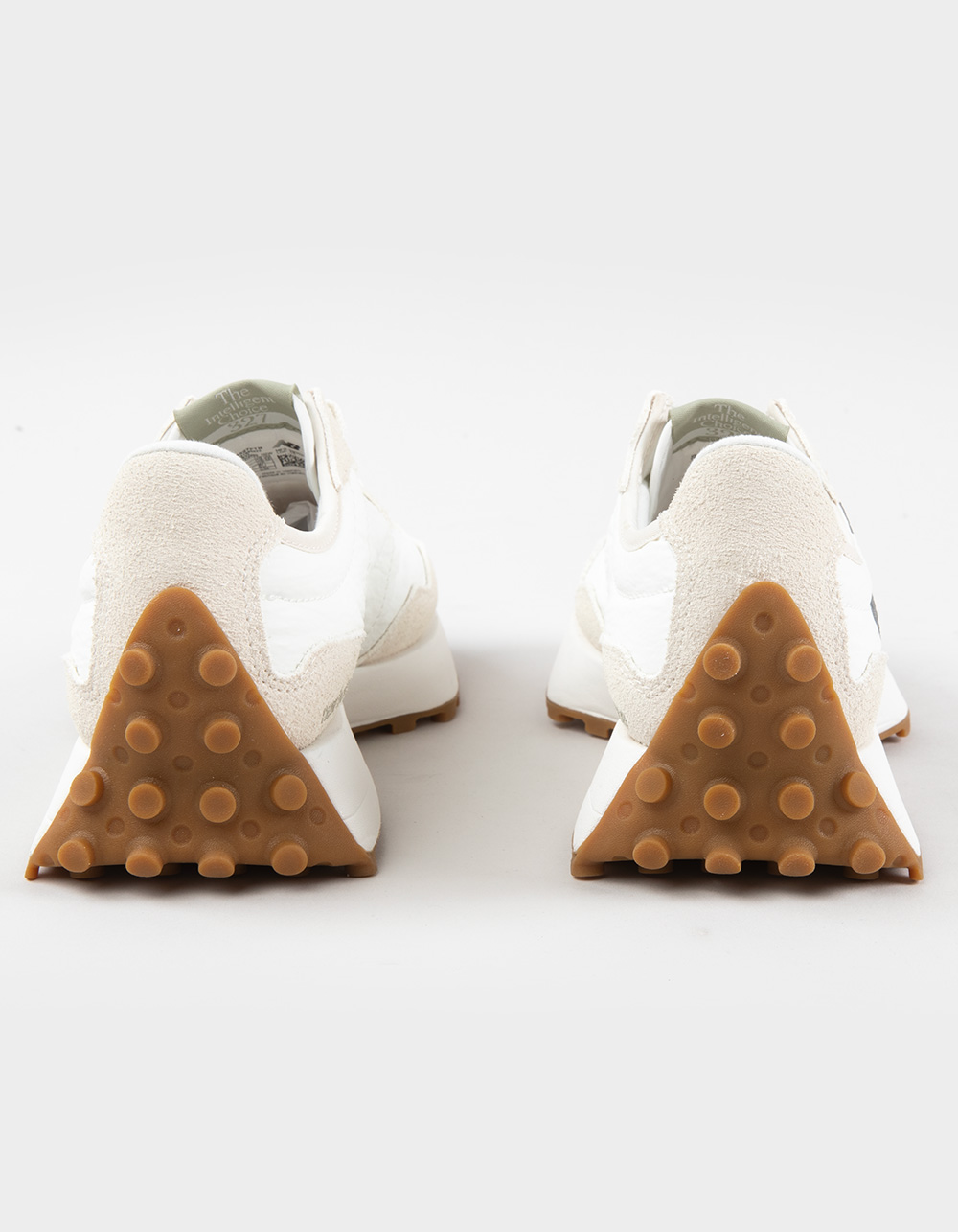 NEW BALANCE 327 Womens Shoes - WHITE/OLIVE