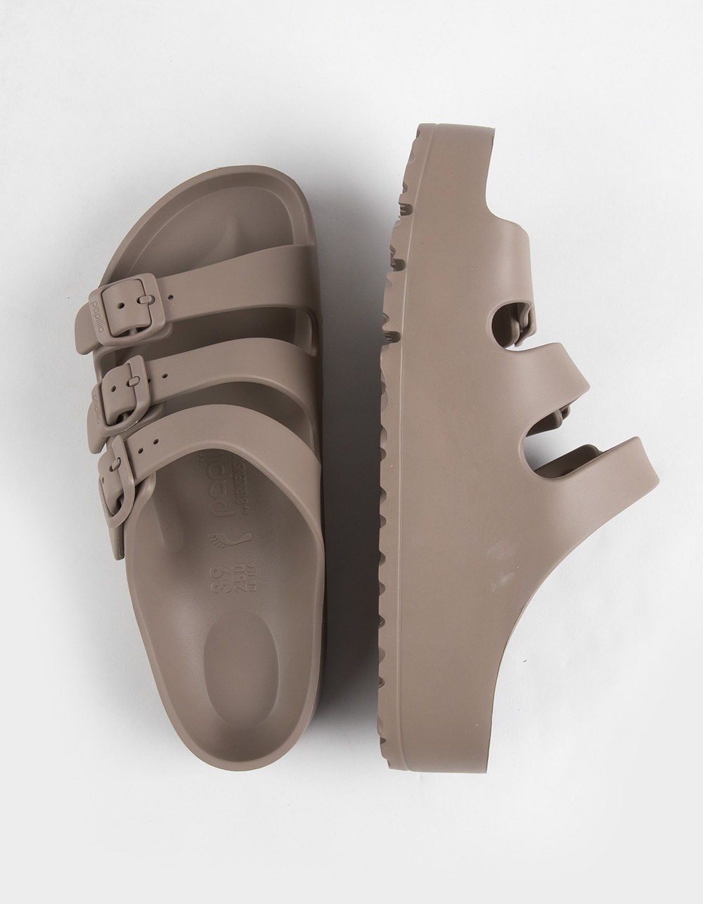 BIRKENSTOCK Florida III Flex Womens EVA Platform Sandals - GRAY