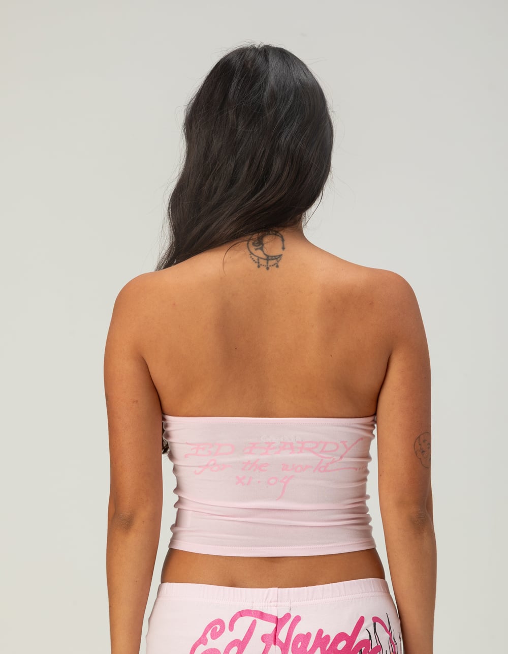 ED HARDY PINK Flame Womens Tube Top