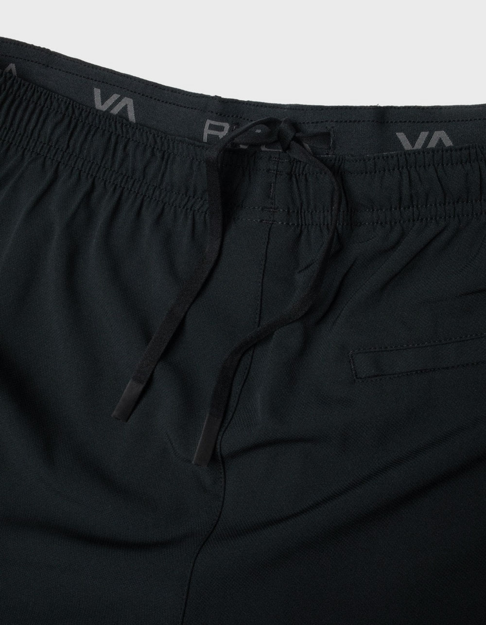 RVCA Yogger Stretch Mens 17" Athletic Shorts - BLK/BLK