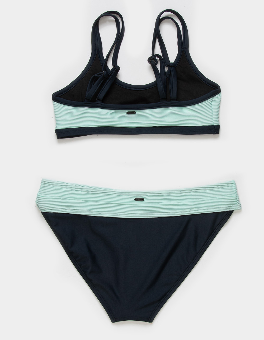 RIP CURL Block Party Rib Girls Bikini Set - BLUE COMBO