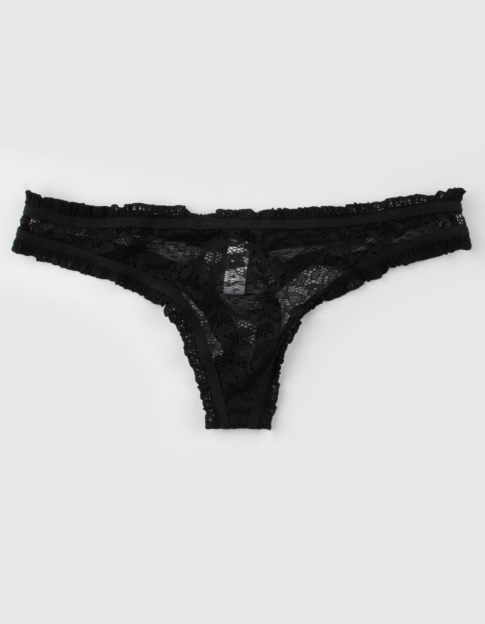 FULL TILT Lace Black Thong image number 0