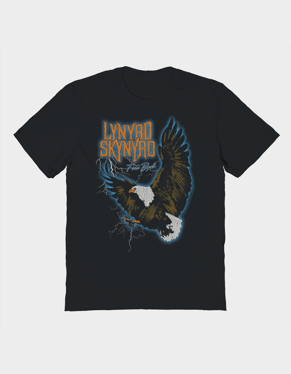 LYNYRD SKYNYRD Free Bird Lightning Unisex Tee - BLACK