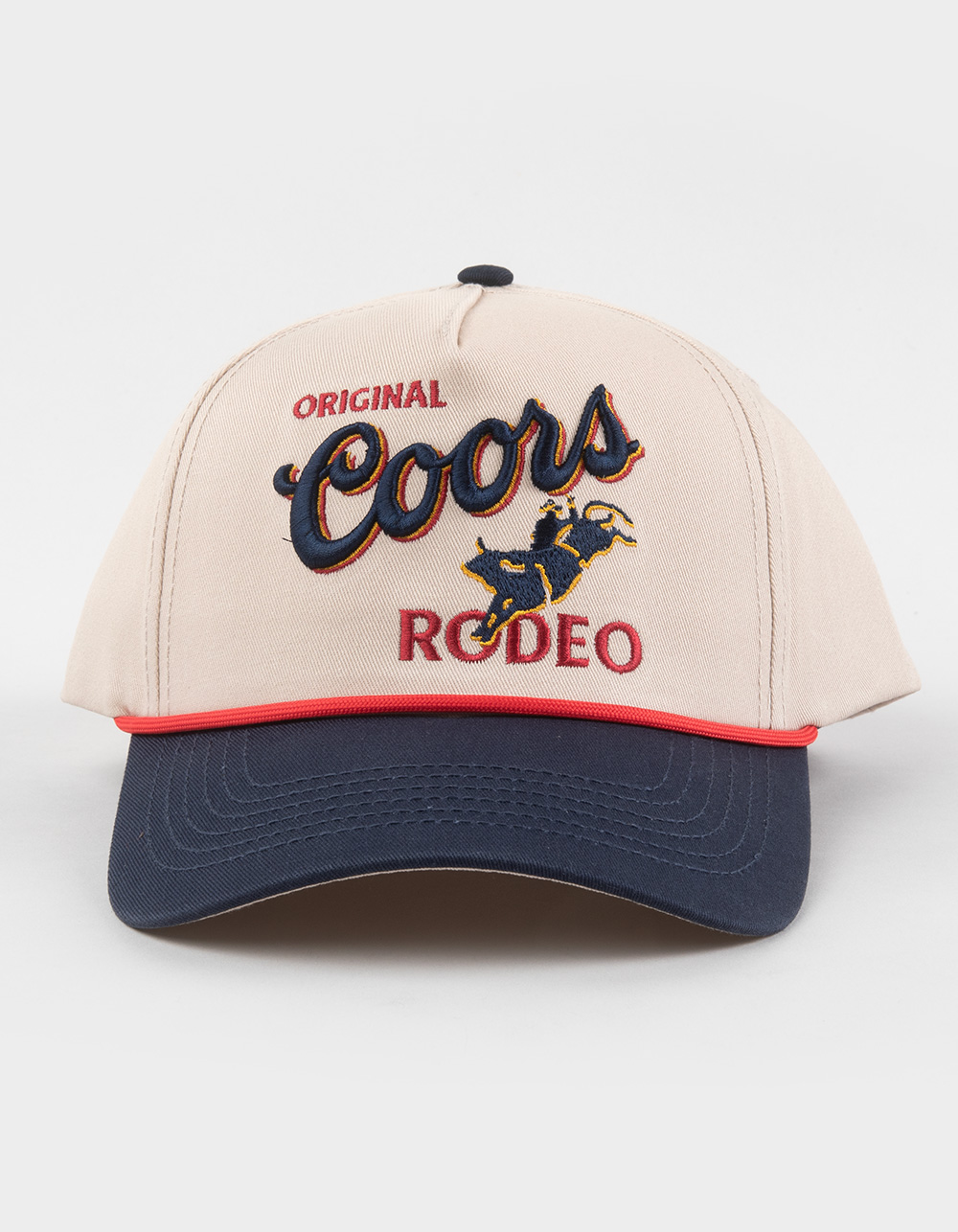 COORS Rodeo Two Tone Snapback Hat - RED/WHT/BLUE
