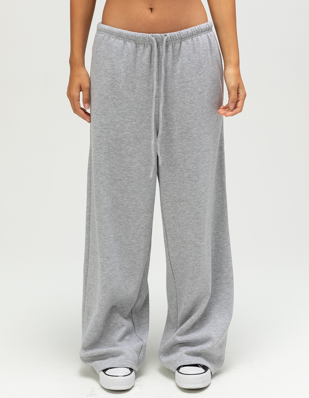 TILLYS Womens Wide Leg Sweatpants - HEATHER GRAY