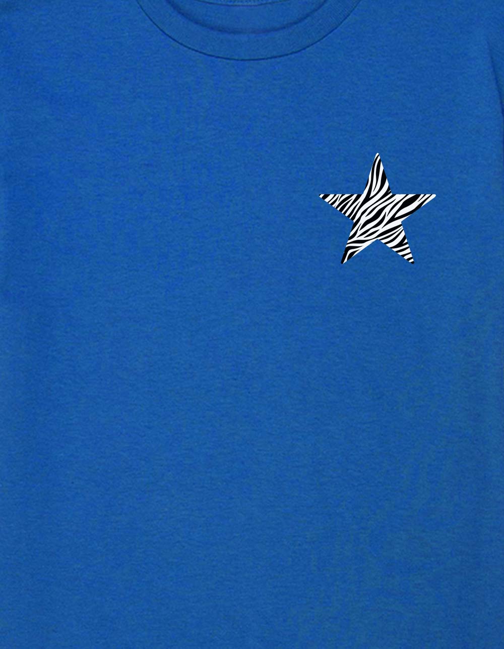STAR Zebra Unisex Kids Tee - ELECTRIC BLUE