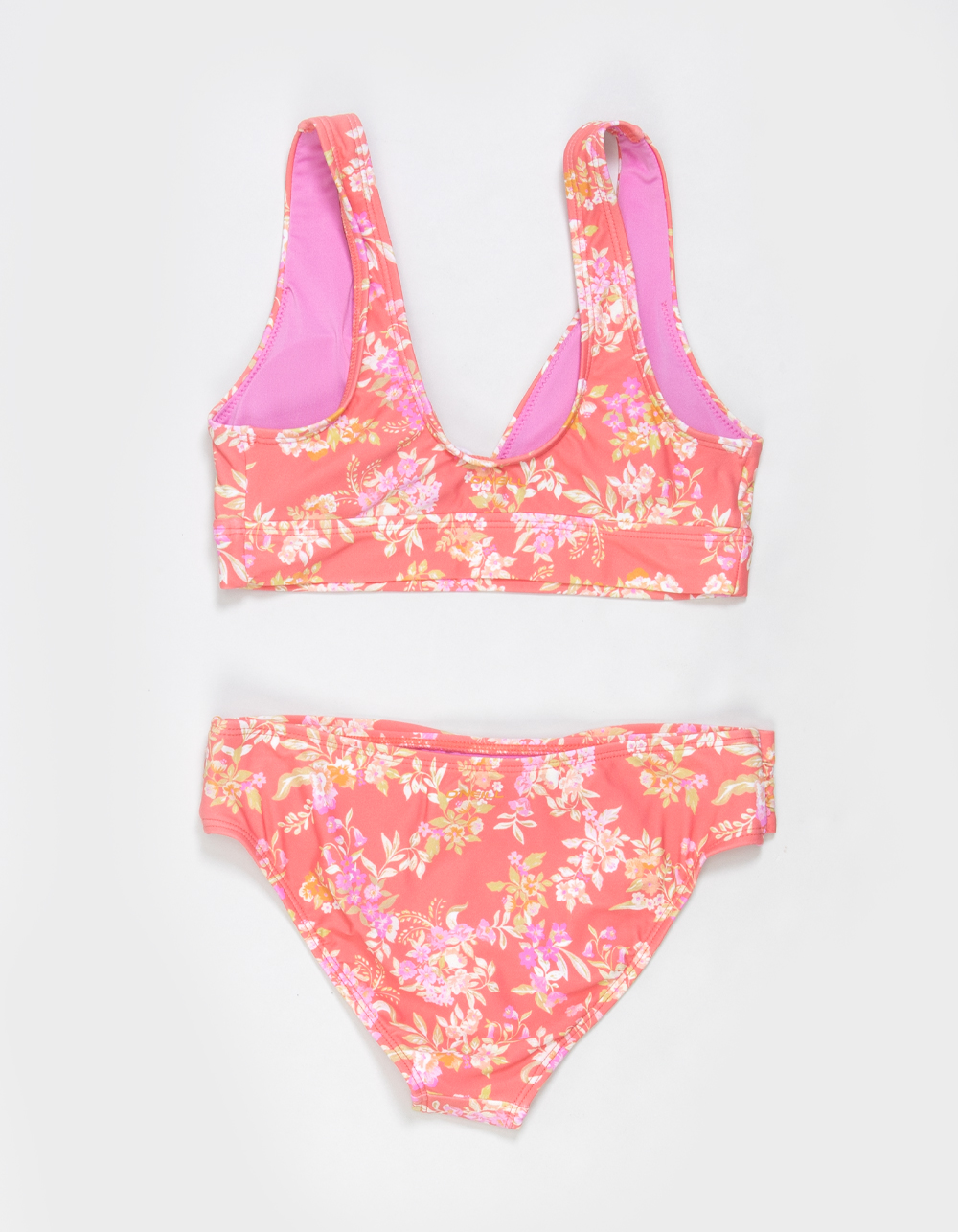 O'NEILL Nayomi Floral Girls Triangle Top Bikini Set - PINK