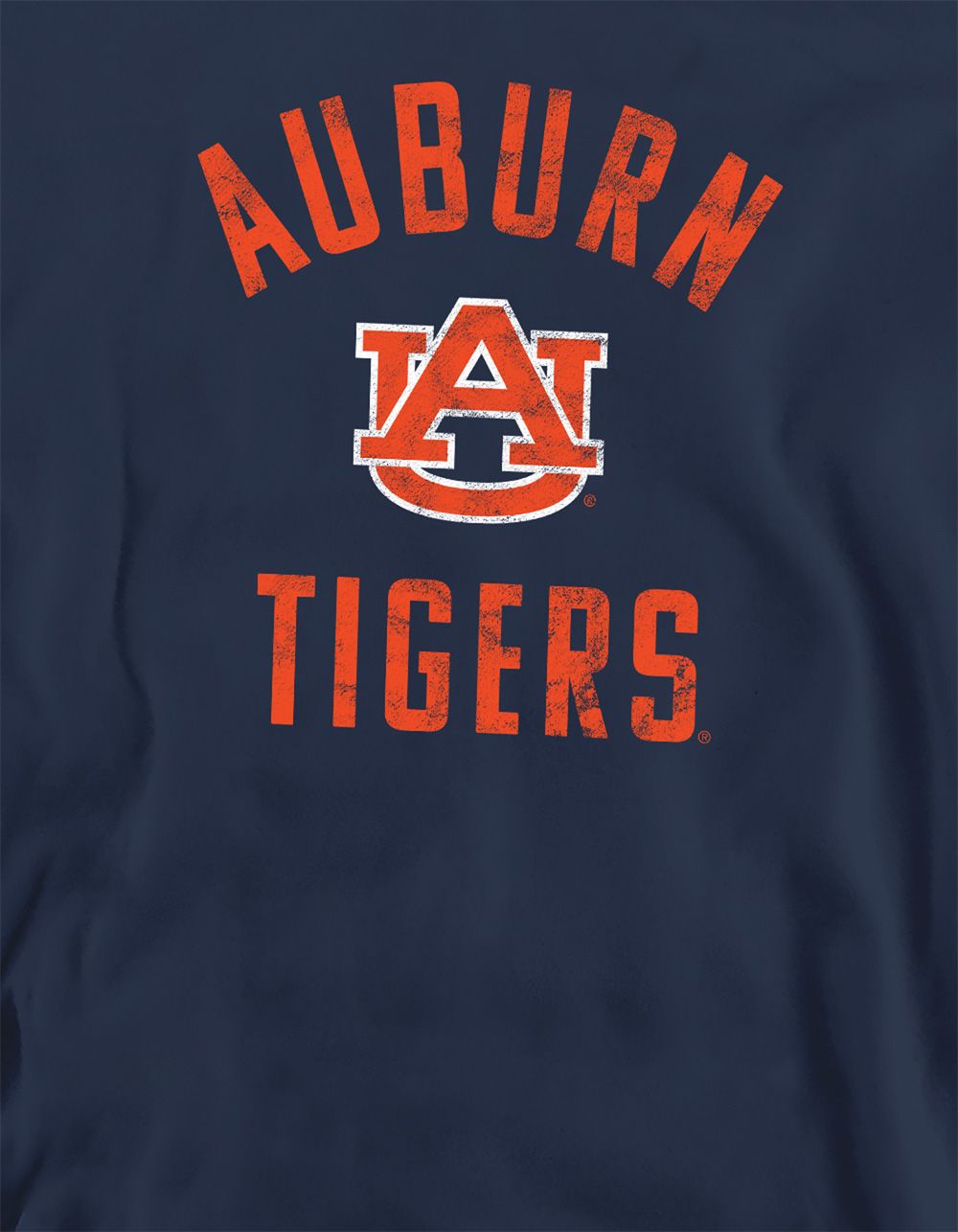 AUBURN UNIVERSITY AU Tigers Logo Mens Crewneck Sweatshirt - NAVY