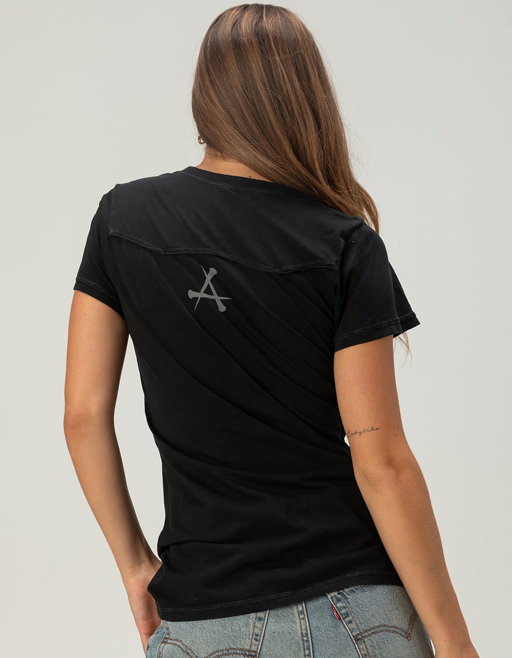 AFFLICTION Forgotten Womens Top - BLACK