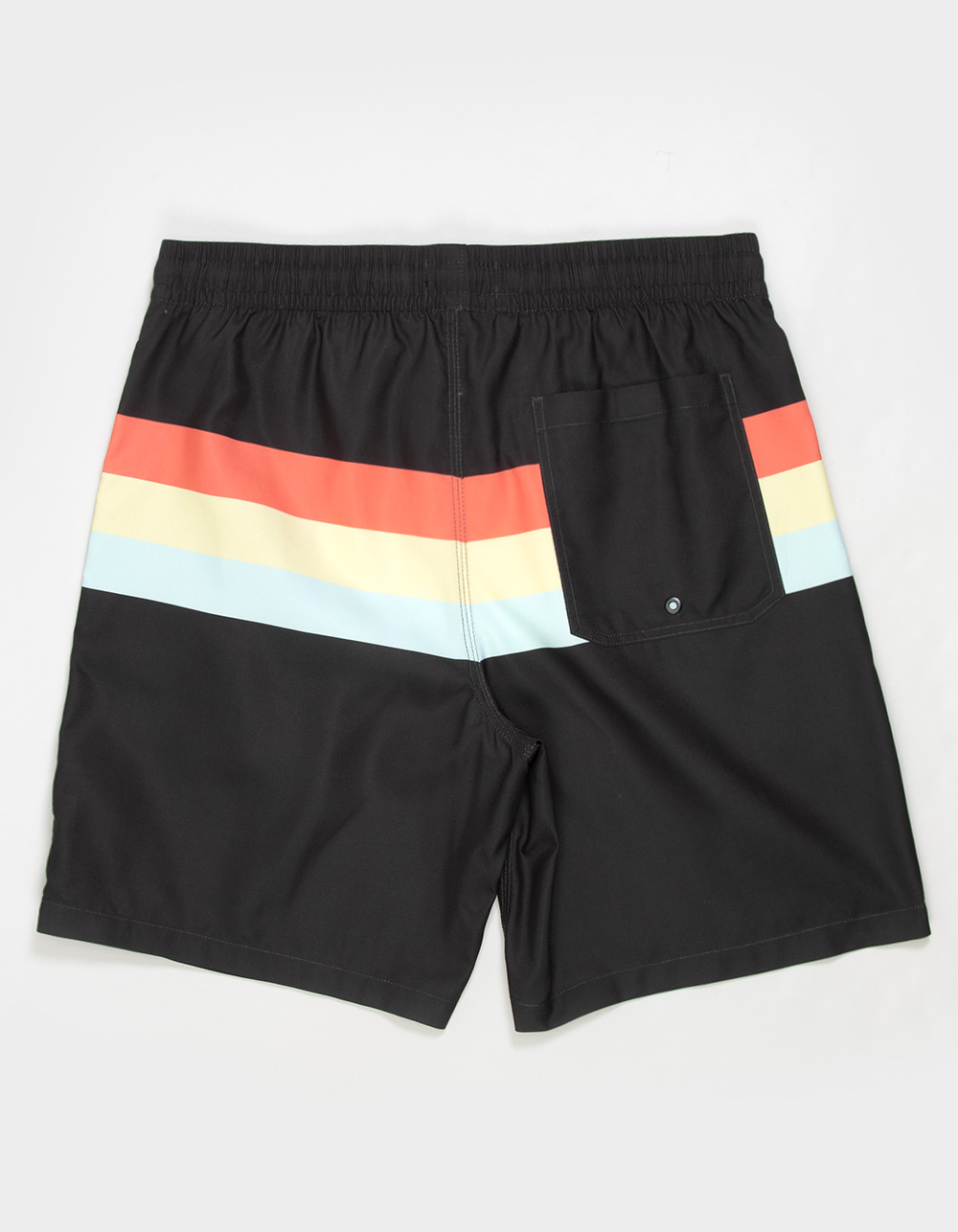 BILLABONG Shorey Print Mens Swim Trunks - BLACK COMBO