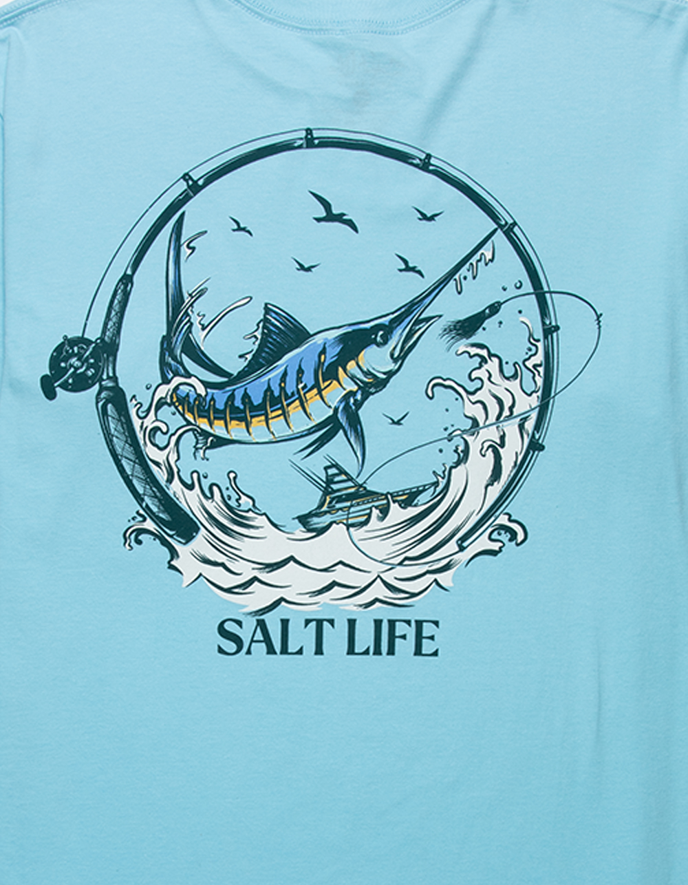 Salt Life: Gettin Bent SS Tee XL / Sky Blue