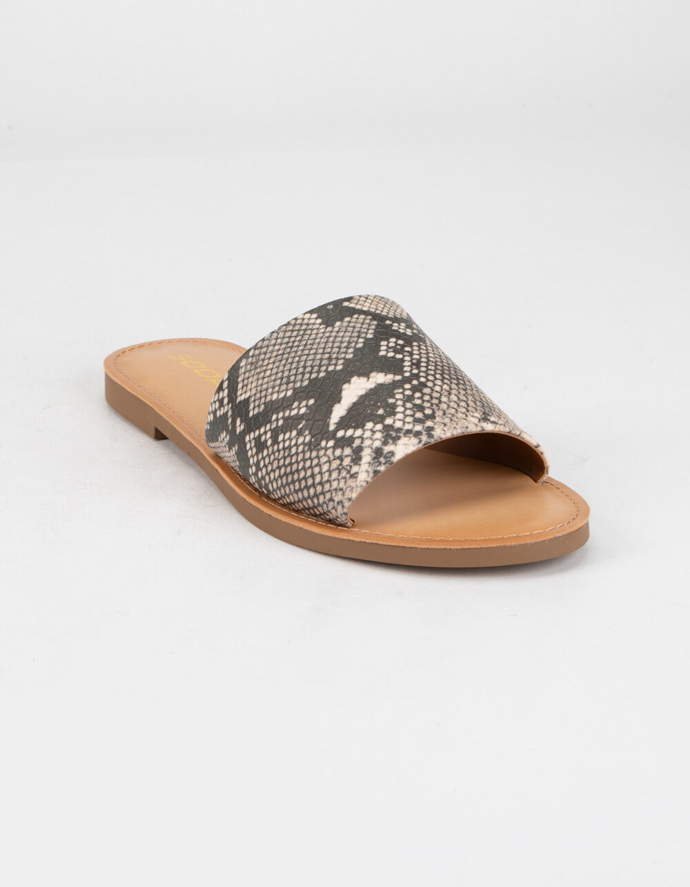 SODA Single Strap Womens Snake Slide Sandals - SNAKE | Tillys