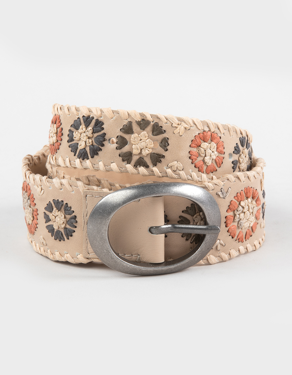 FREE PEOPLE Indigo Dreaming Raffia Belt - NATURAL