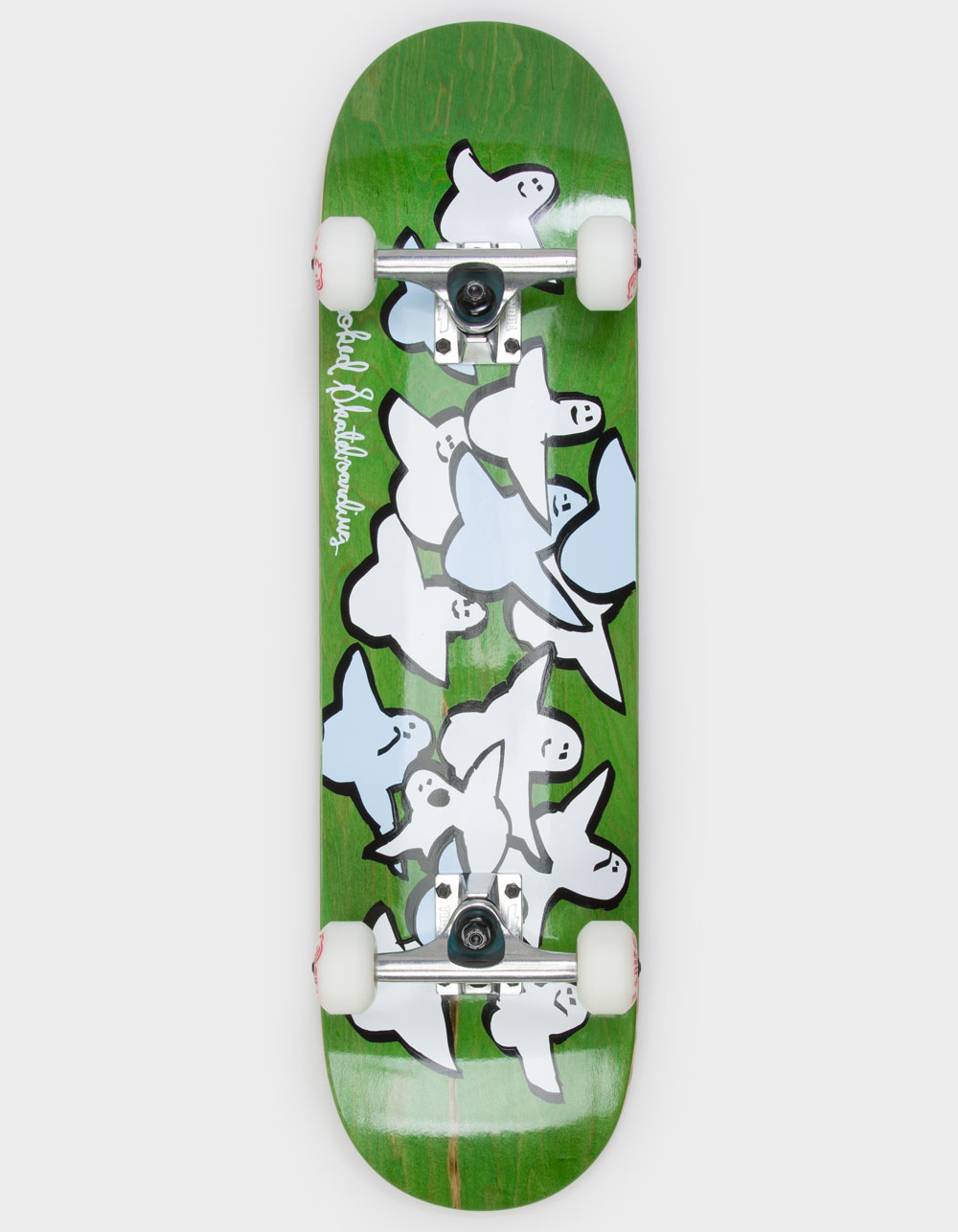 KROOKED Birds 7.75" Complete Skateboard - GREEN