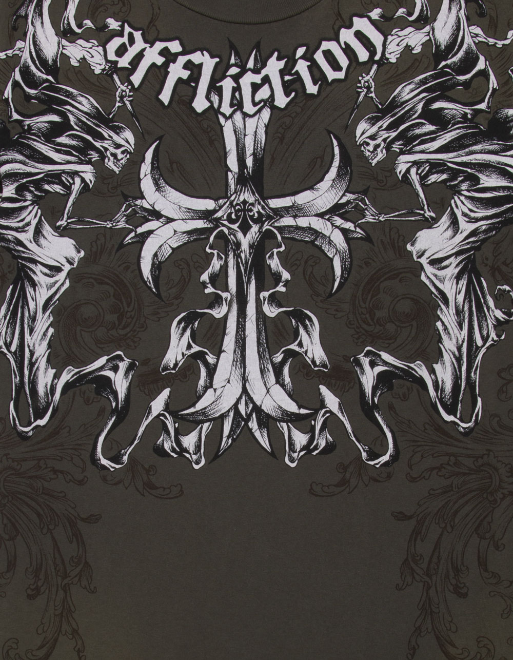 AFFLICTION Jump Mens Tee - BROWN