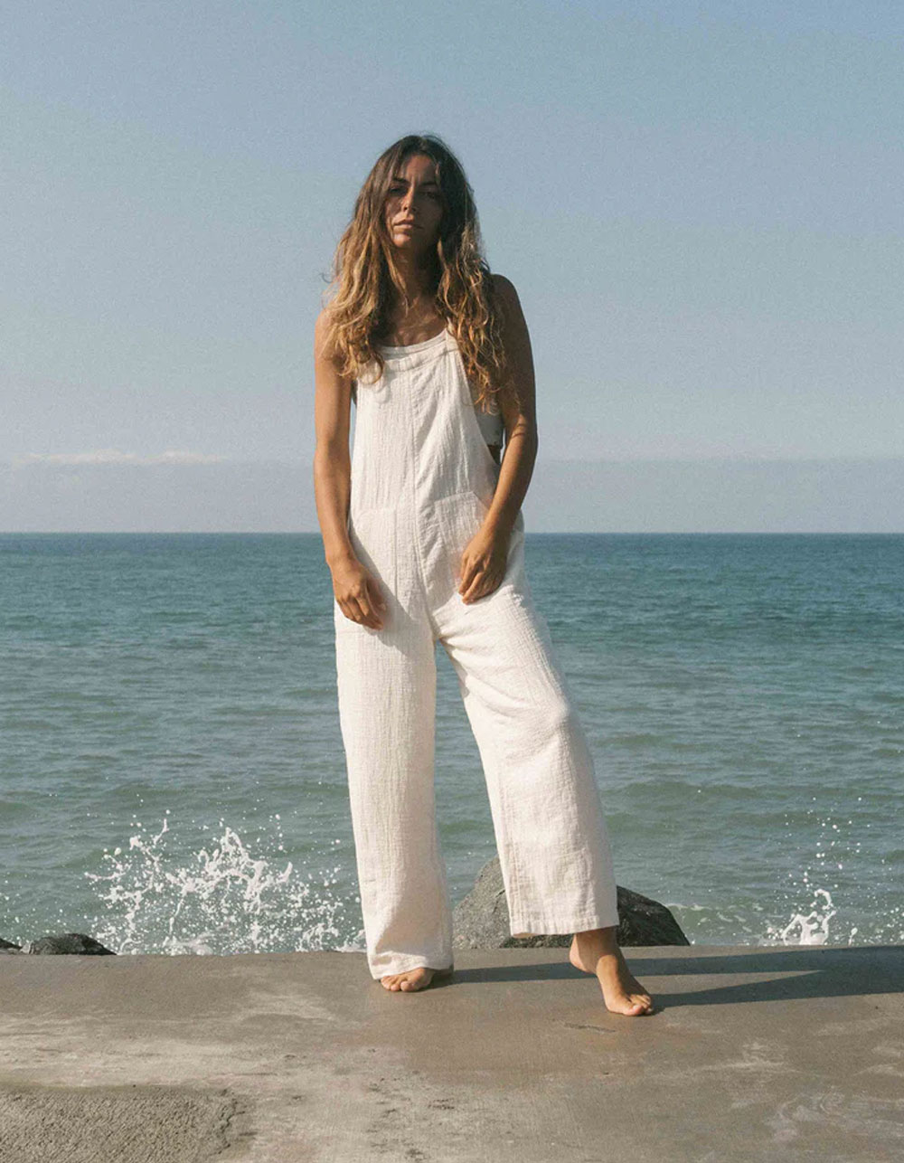 BILLABONG Pacific Time Womens Jumpsuit - WHITE