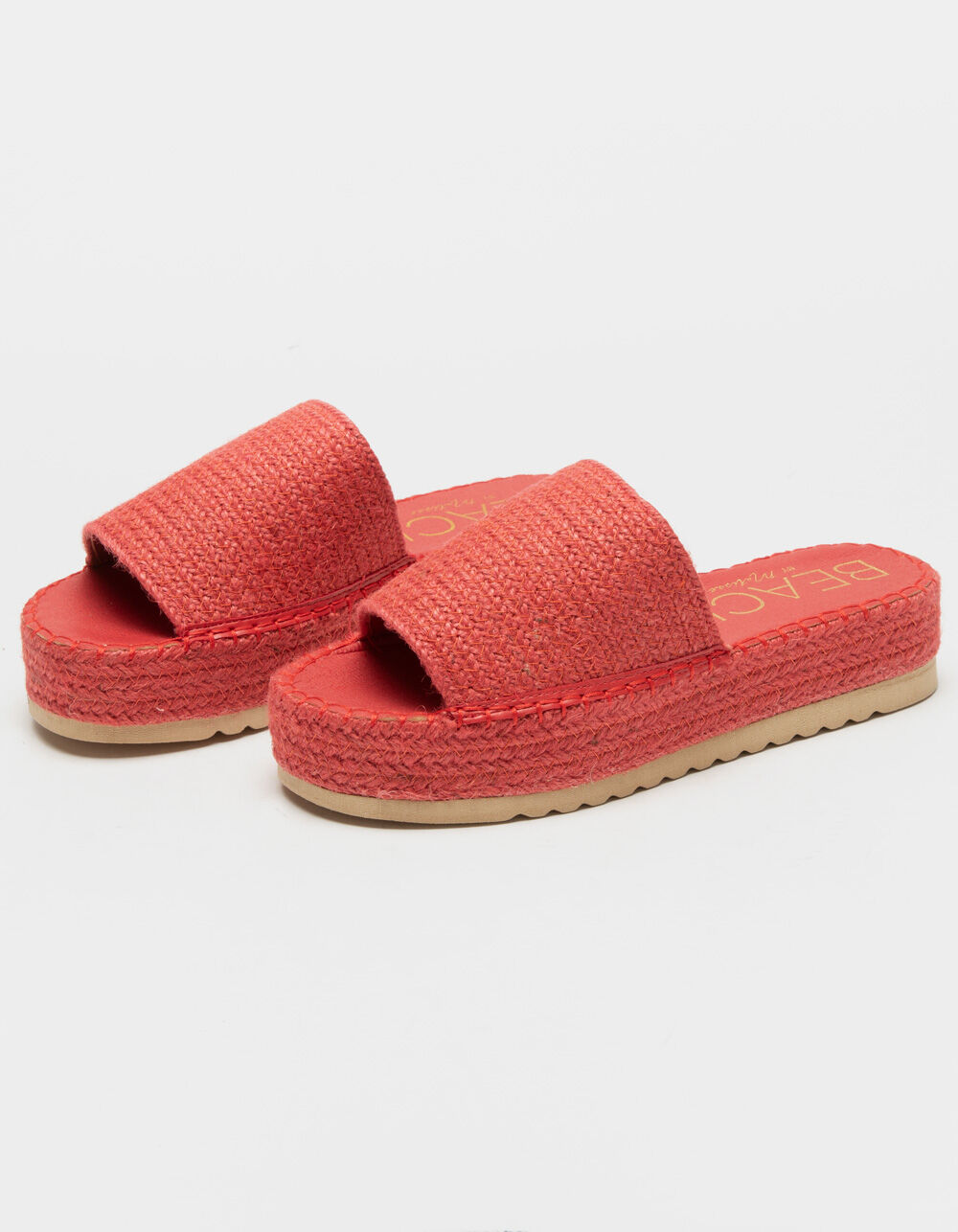 COCONUTS By Matisse Del Mar Womens Red Espadrille Flatform Sandals ...