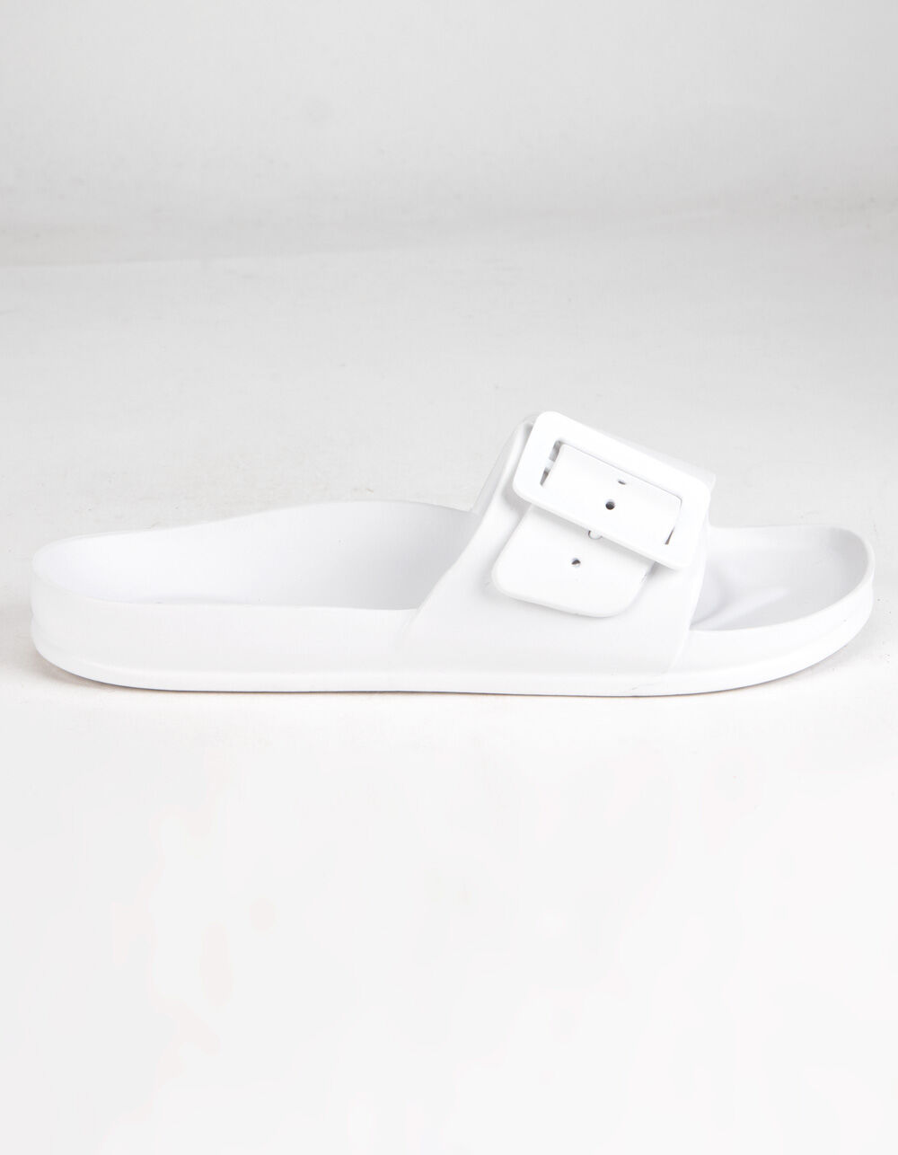 QUPID Buckle Eva Womens White Slides WHITE Tillys