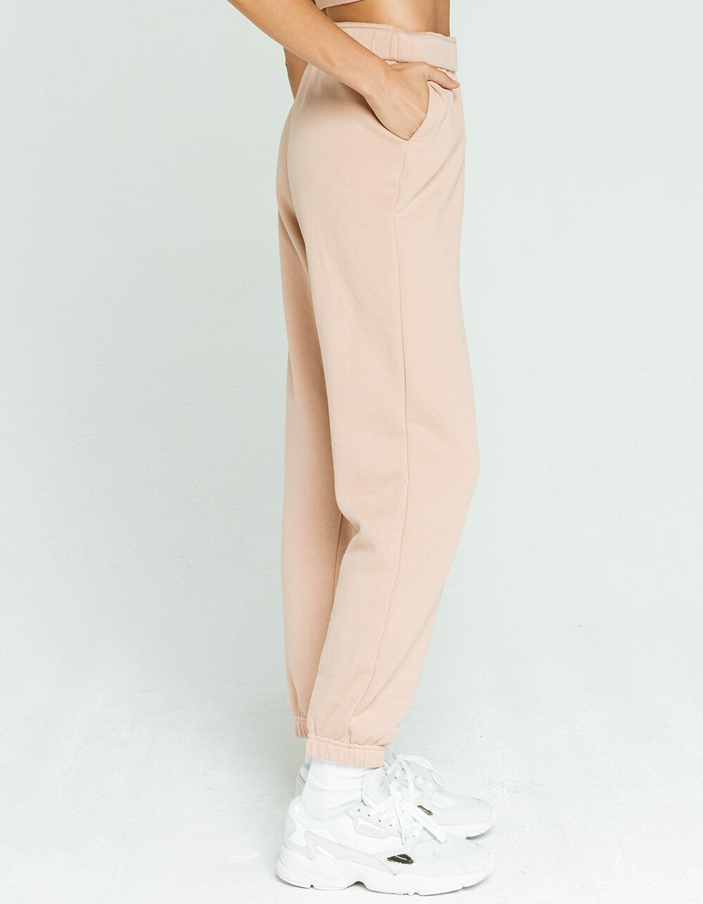 RSQ Oversized Womens Fleece Jogger Sweatpants image number 2