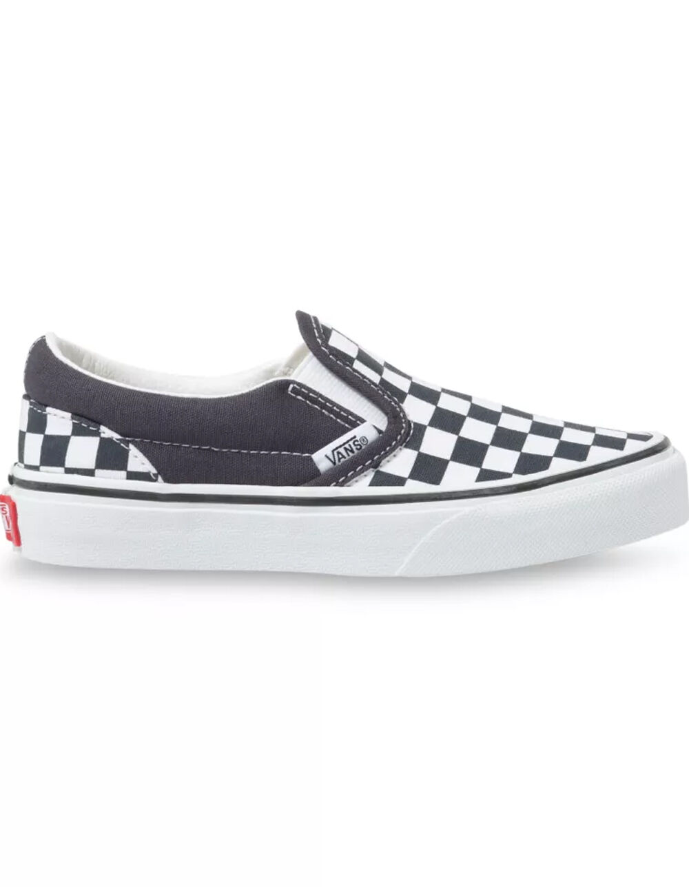 VANS Checkerboard Classic Slip-On Girls Shoes - INDIA INK/TRUE WHITE ...