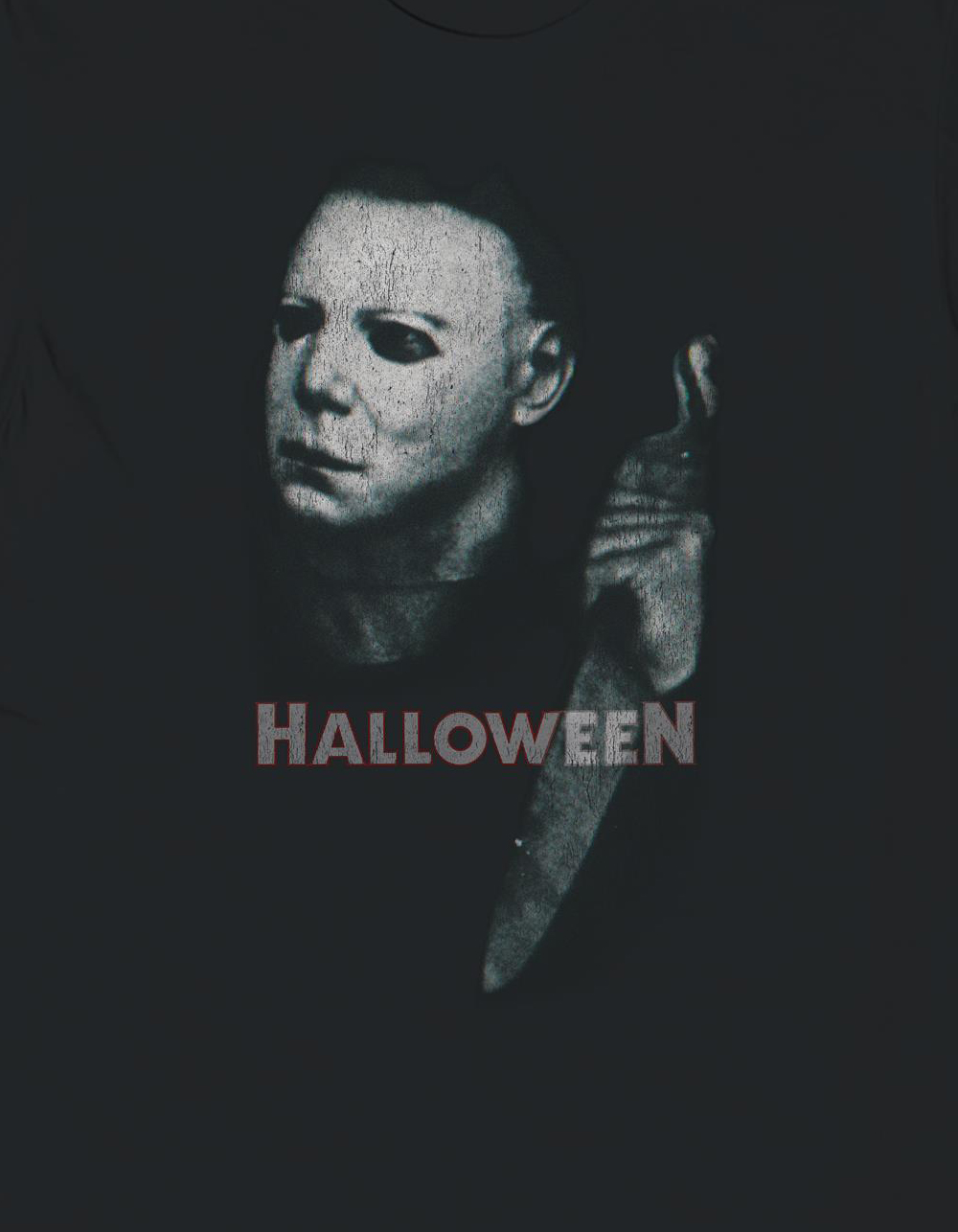 HALLOWEEN Michael Myers With Knife Unisex Tee - BLACK