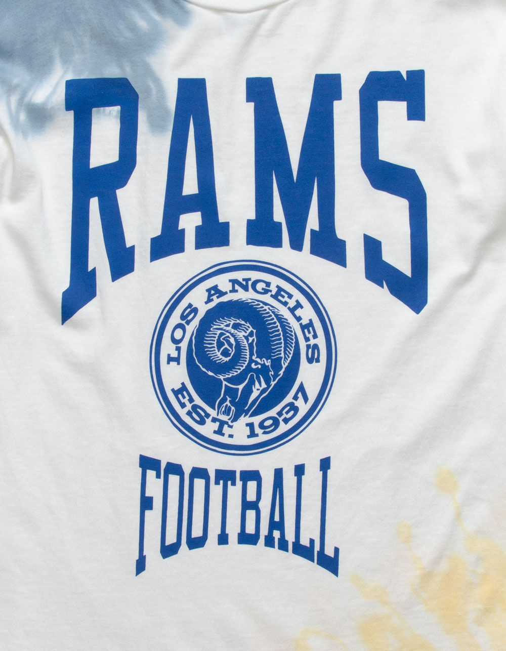 NFL Rams Mens TieDye TShirt WHITE COMBO Tillys