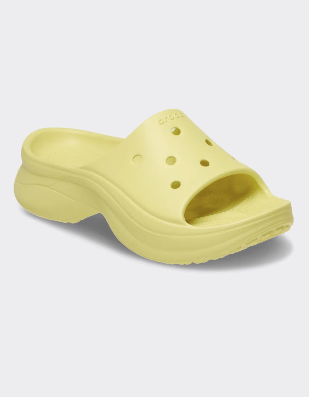 CROCS Bae Womens Slide Sandals - YELLOW
