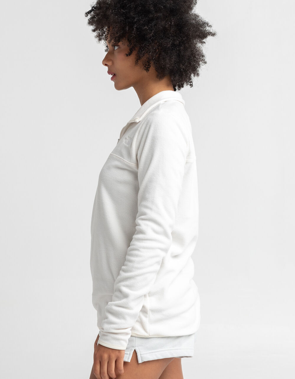 The North Face TKA Glacier 1/4 Zip Women's, Gardenia White / Small