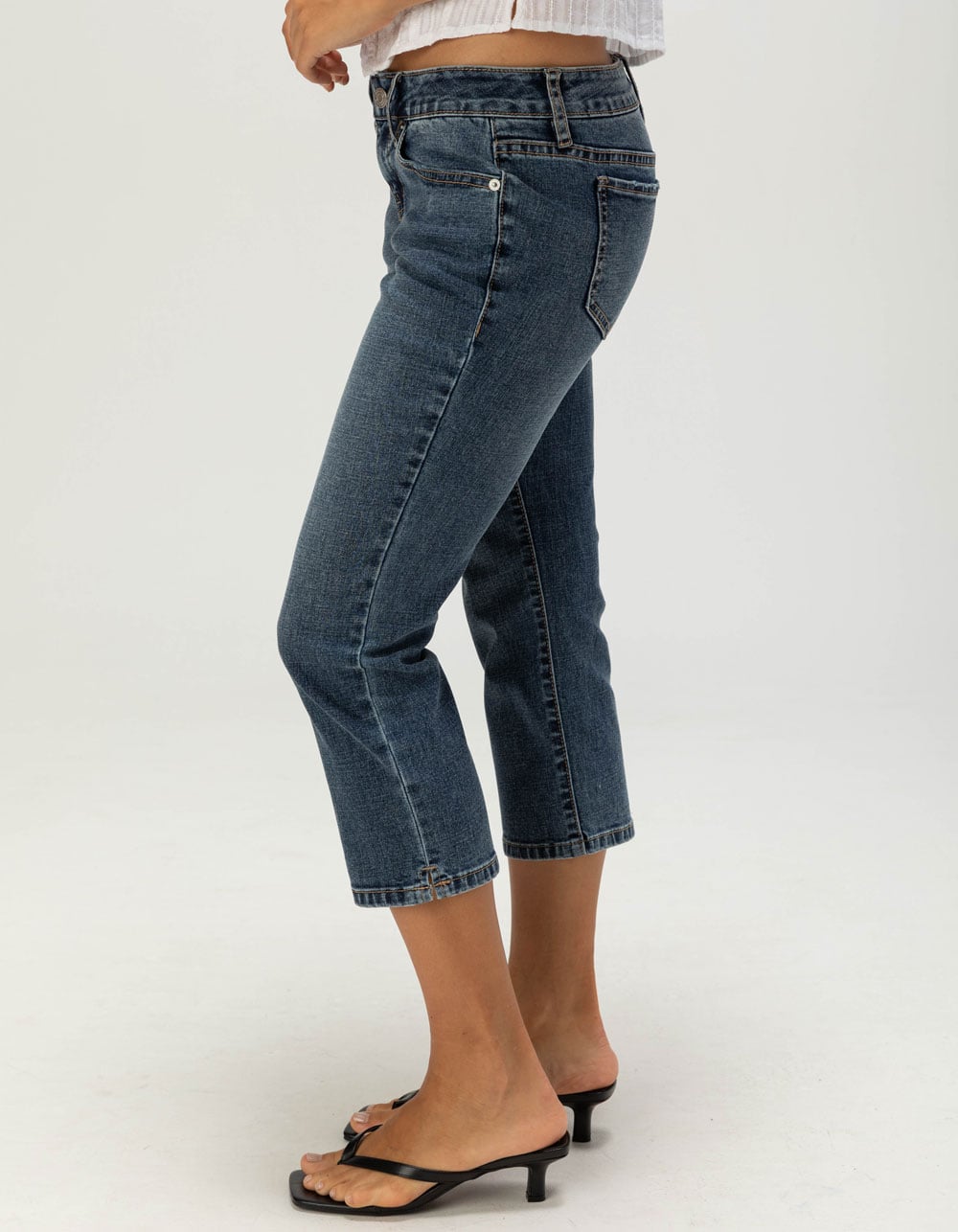RSQ Womens Low Rise Capri Jeans - Dark Wash