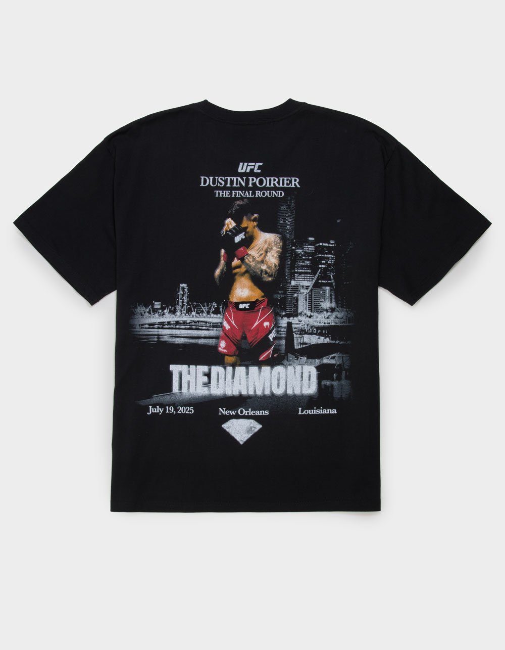 UFC Poirier Final Round Mens Boxy Tee - BLACK
