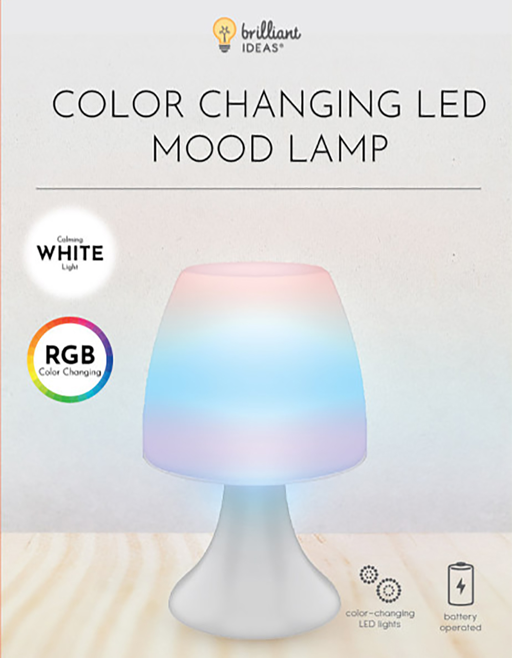 BRILLIANT IDEAS Changing LED Mood Lamp - MULTI |