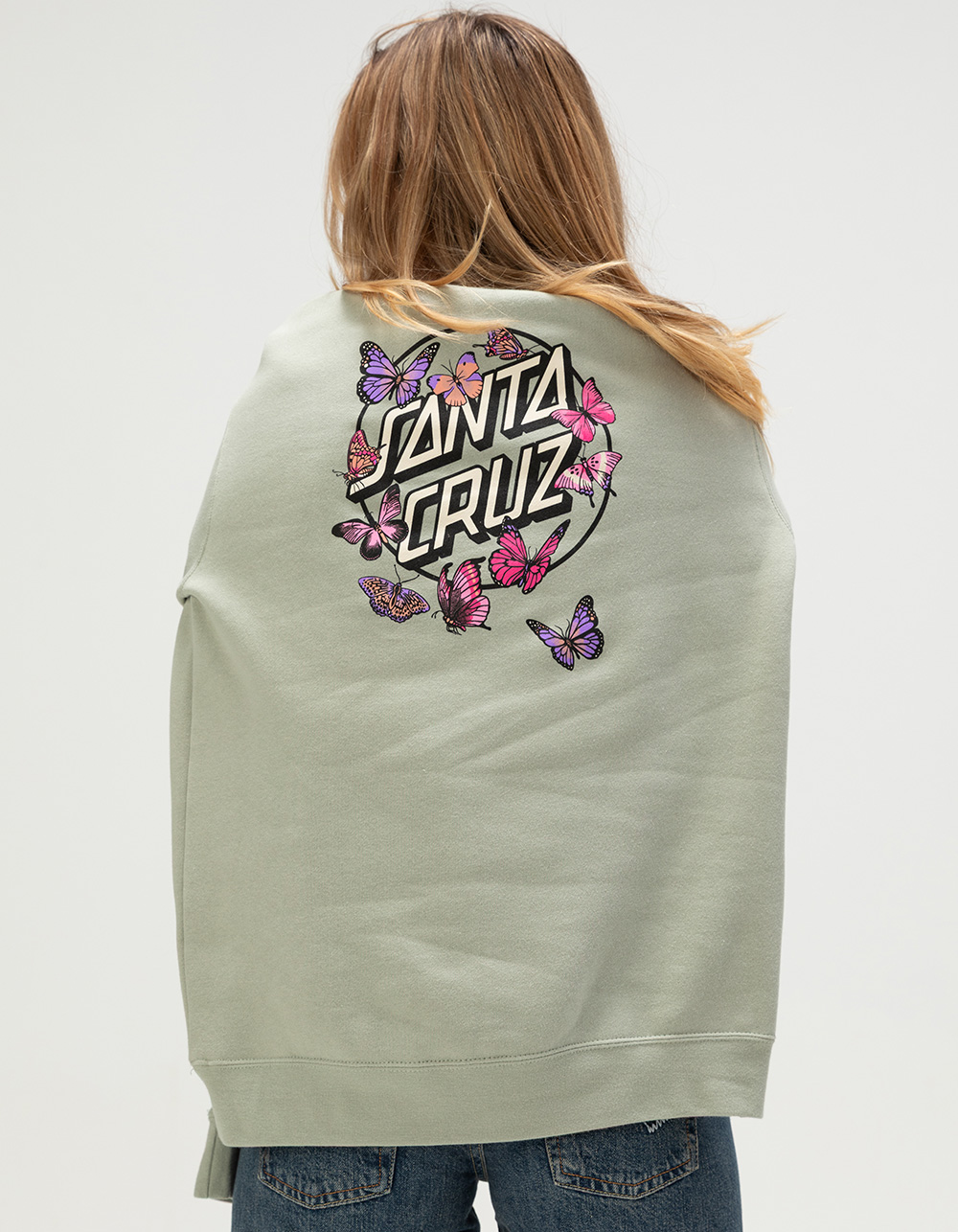 SANTA CRUZ Monarch Womens Hoodie - SAGE