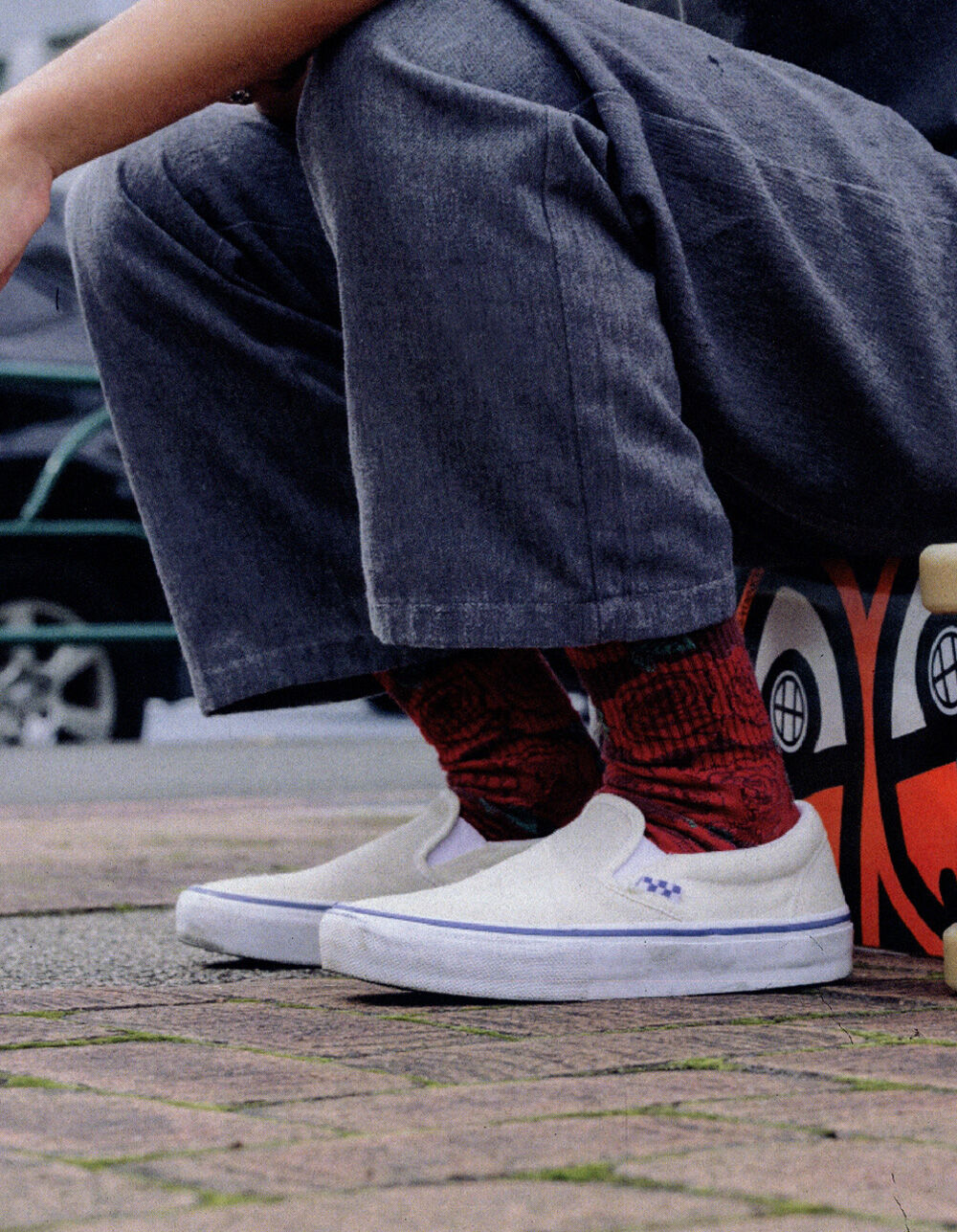 VANS Skate Classic SlipOn Mens Shoes OFF WHITE Tillys