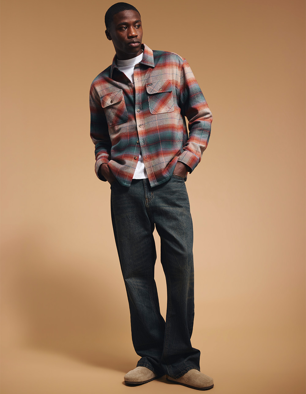 BRIXTON Post Mens Flannel - MULTI
