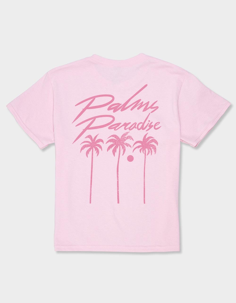 PARADISE PINK Palms Unisex Kids Tee - LIGHT