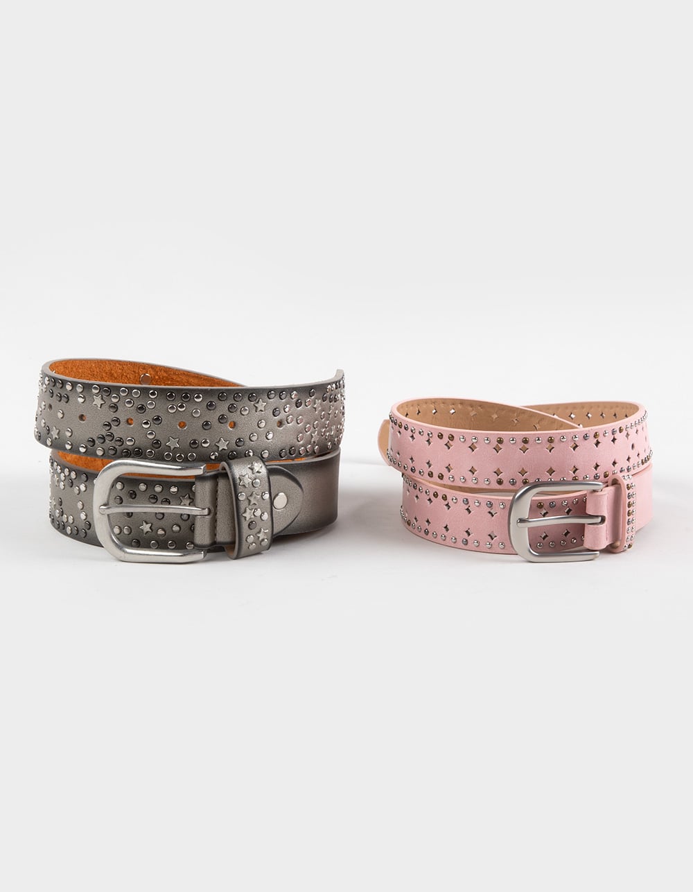 Y2K Star 2-Pack Belts - PINK/GRAY