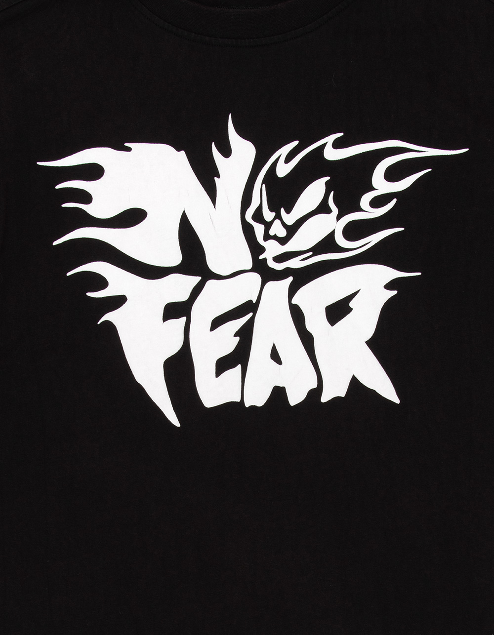 NO FEAR Flame Logo Mens Tee - WASHED BLACK